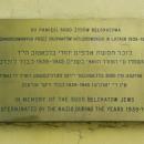 Żydzi w Bełchatowie tablica